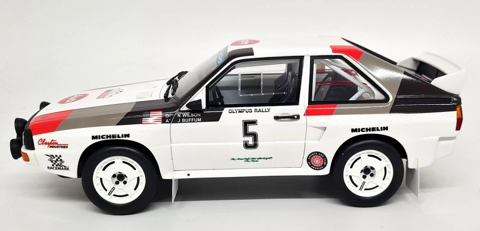 Coche modelo Otto 1/18 Audi Sport Quattro SWB Olympus Rally 1986 resina escala Foto 3 de 4