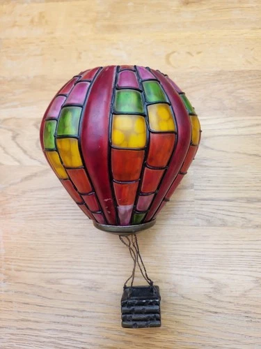Stained Glass Hot Air Balloon Lamp 16" Vintage Tiffany Style SHADE ONLY