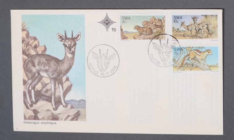 Mayfairstamps SWA 1976 Oreotragus Animals combination First Day Cover aaz_46775