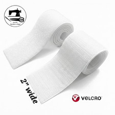 2  Wide x 24   Inch VELCRO  Brand Sew-On Fastener Hook  Loop - White
