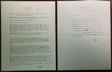 GEORGE KAUFMAN-(2) Typed Letter Signed-Pulitzer & Tony Award-Significant content