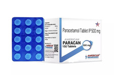PARACETAMOL TABLETS 500mg Pain Reliever,Quick Relief for Headache Fever, 150,Tab