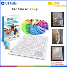 3D Pen Filament Kit with Silicone Mat and Templates for Creative Printing
