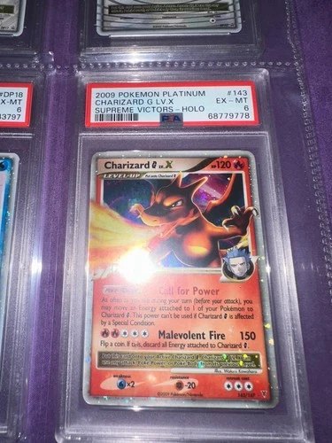 2009 Pokémon Platinum Supreme Victors Charizard G Lv. X #143 PSA 6