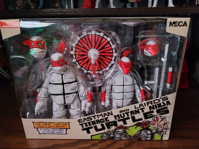 NECA TMNT Eastman Lairds Teenage Mutant Ninja Black & White First Turtles 2-Pack