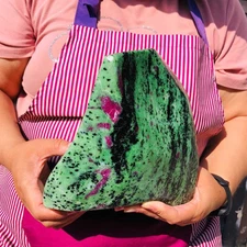 12.12LB Natural Beautiful Ruby and emerald Crystal Mineral Specimen Healing 2474