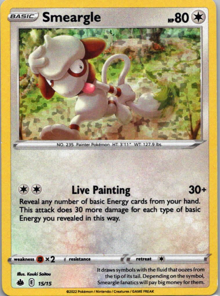 Pokemon TCG Smeargle 15 McDonald's Collection 2022 Holofoil NM
