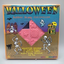 Brand New RARE INKADINKADO Halloween Rubber Stamp Collection Made In USA