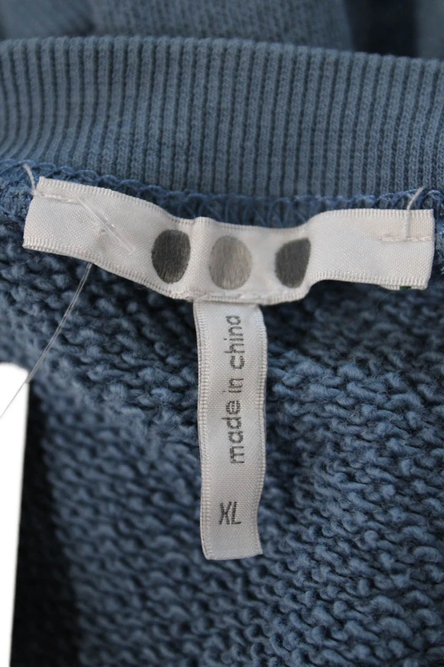 Sudadera Pullover Three Dots Para Mujer Cuello Redondo Manga Larga Azul Talla XL Foto 4 de 4