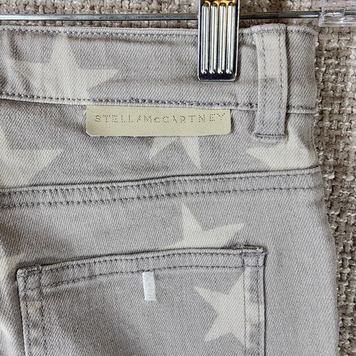 Stella McCartney Kids Star Print Slim Fit Jeans Youth 8 Gray Boyfriend Denim NWT - Picture 8 of 14