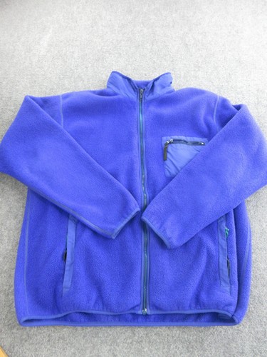 Vtg Patagonia Fleece Jacket Mens 2XL Blue Full Zip Made In USA Hiking Outdoor