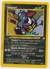 Vintage Pokemon TCG Sneasel 24/64 Neo Revelation 1st Edition Non Holo NM LP