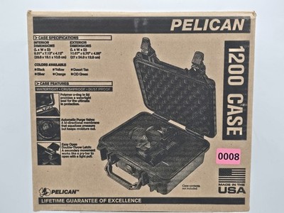 Pelican 1200 Protector Case Watertight Crushproof with Foam Black 