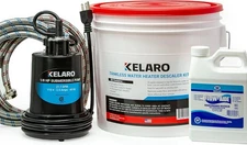 Kelaro Tankless Water Heater Flushing Kit with Flow-Aide Biodegradable Descaler