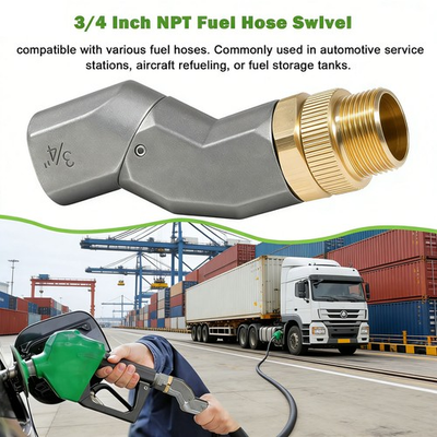 #ad #ad 1 Pack 3 4quot; NPT Fuel Swivel: 360° Rotation Zero Leak High Pressure $15.98