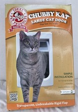 NEW Ideal Pet Chubby Kat Large Cat Door Flap Size 7.5 x 10.5 telescoping frame