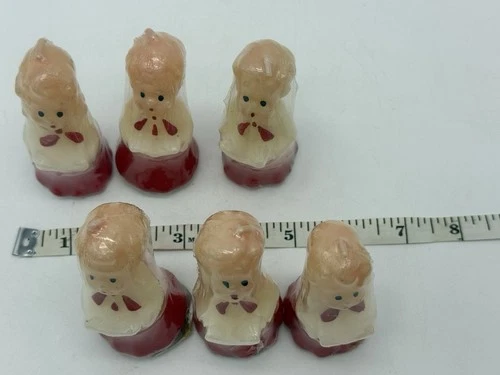 Vintage Shiny Brite Christopher Radko Lot of 2 Boxes Christmas Caroler Candles image 5