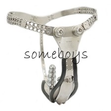 2026 New Stainless Steel Chastity Belt Cage Male Lock Adjustable Chastity Pants