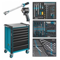 Hazet Werkstattwagen Assistent 179NX, 137-Tlg., 5 Flache, 2 Hohe Schubl.