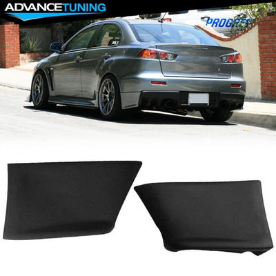 #ad Fits 08 15 Mitsubishi Lancer Evolution X EVO Style Rear Bumper Spats Aprons PU $41.99