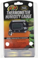 Zoo Med Thermometer Humidity Gauge Digital Thermometer/Hygrometer - 4 Pack