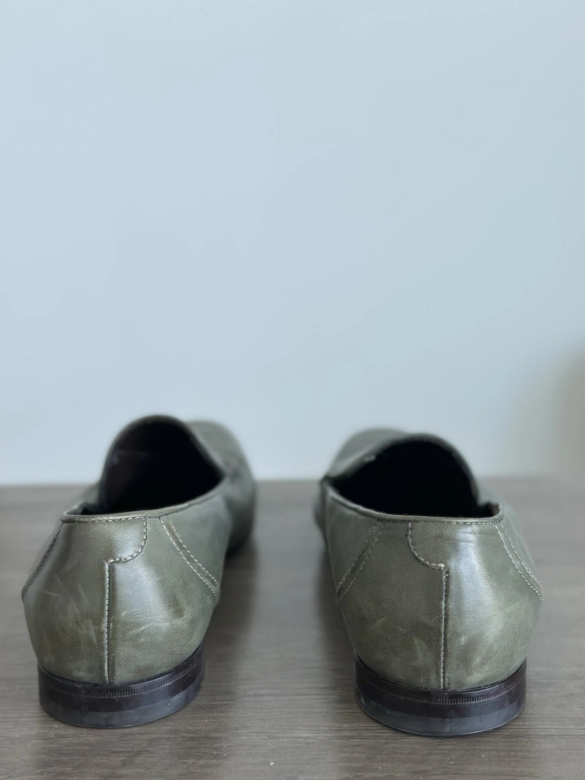 Mocassino Bottega Veneta Astaire pelle verde scuro EU 43 5 u senza scatola