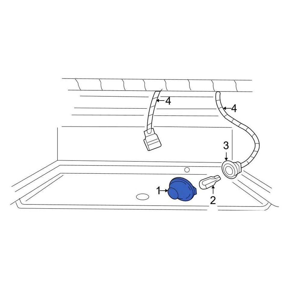 For Ford F-150 1990-2001 Ford F37Z13550A Rear License Plate Light Lens Foto 3 de 4