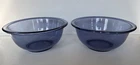 Vintage Pyrex Amethyst Fluted Purple 1 Quart #322 Mixing Bowl USA Set Of 2