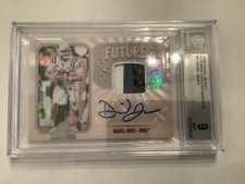 Daniel Jones Rookie Auto PSA 9 Mint  RPA 2019 Panini Legacy Futures Patch Duke