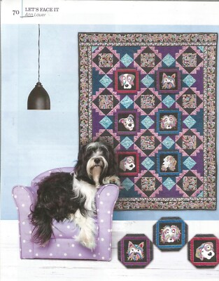 C0431   LET'S FACE IT  WALL HANGING  QUILT PATTERN/INSTRUCTIONS