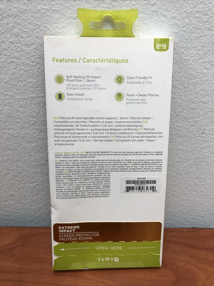 PureGear Extreme Impact Screen Protector with Alignment Tray for LG K7 - Clear - Image 2 of 2