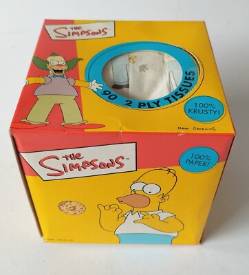 The Simpsons Boxed Tissues 2 NEU UND VERSIEGELT SELTEN - Vintage