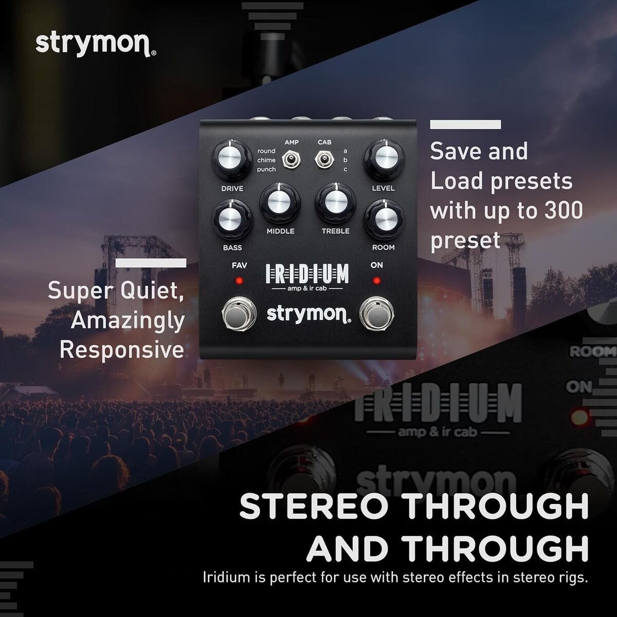 Strymon IRIDIUM AMP & IR CAB emulator Effector Black New Strymon IRIDIUM AMP & IR CAB emulator Effector Black New