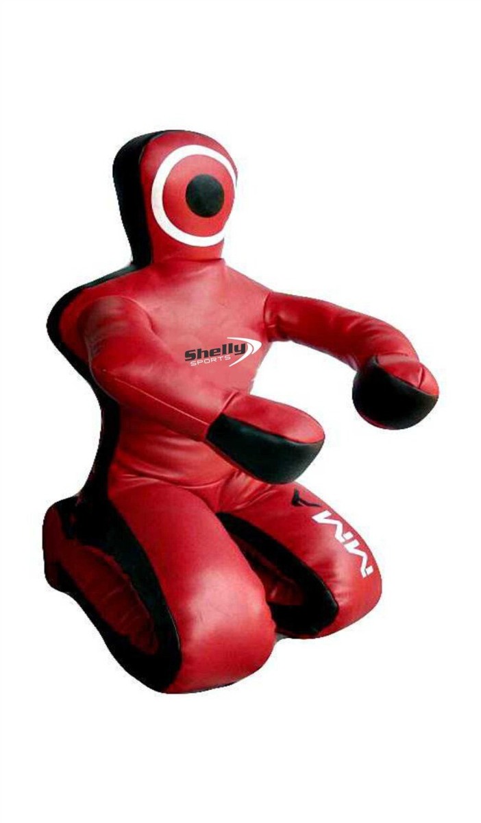 Manichino Allenamento MMA 170 Cm - Grappling, Jiu Jitsu, Judo In Vinile Resistente, Posizione Difensiva