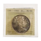 1 Dollar 1966 LgeBds ICCS MS-64