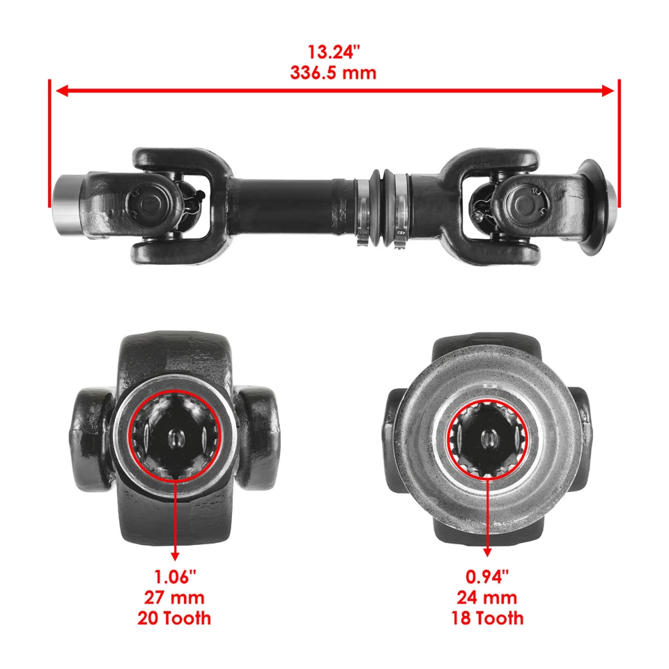 Eixo de transmissão da hélice traseira compatível com CAN-AM Outlander 850 XMR XTP STD 2016-2023 - Imagem 2 de 4
