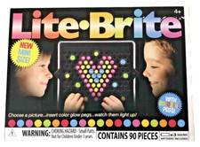 Hasbro Mini Lite Brite Board With 85 Colorful Pegs 2021 New Factory Sealed 02216