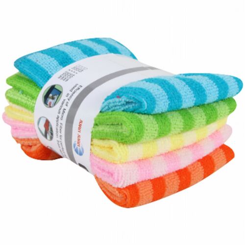 5PCS Kitchen Dish Cloths Cotton Super Cleaning Absorbency Towel Washing Rags US♧