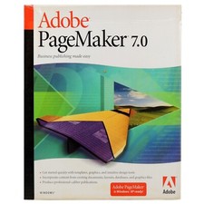 Adobe PageMaker 7.0 Full Retail Version Windows XP 2000 NT 4.0