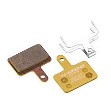 Tektro disc brake pads A10.YS - Metal-ceramic, for HD-M735, Gold, with spring
