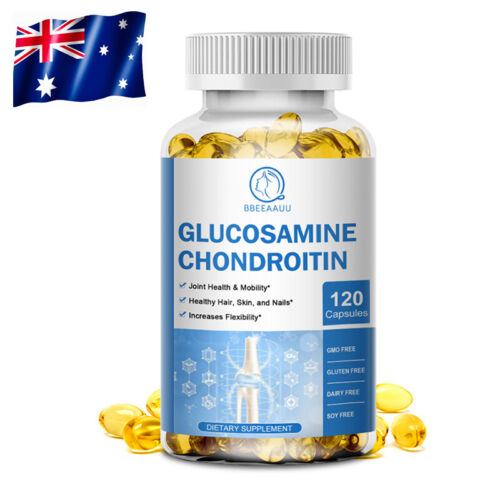 Glucosamine Chondroitin Capsules & MSM,Collagen Peptide- Joint,Hair,Skin Support - Picture 1 of 9