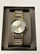 Rado Centrix Quartz Silver Dial Two Tone Stainless Steel Ladies Watch R30932103