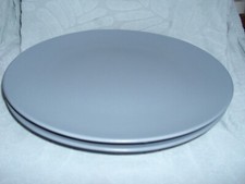 Ikea 13900 Dinera Speiseteller 2 x Ess-Teller flach grau 26 cm  gut!