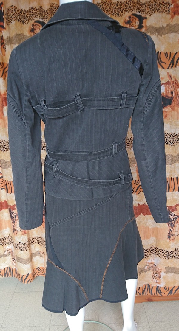 Ensemble Veste Et Jupe Madame Zaza Of Marseille Taille 38 - Gris, Très Bon état