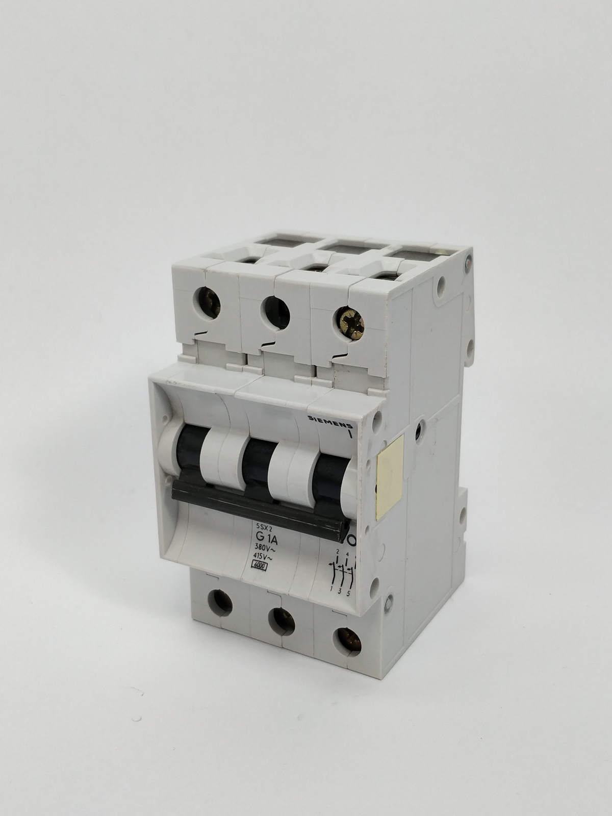 Siemens 5SX2301-7 Circuit Breaker T55 400V, 6KA, 3P, 1A