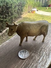 Antique Celluloid Toy Farm Cow Made In USA Blow Mold