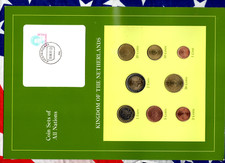 Coin Sets of All Nations Netherlands EURO 1999-2001 UNC 1 Euro 2001 2 Euro 2000