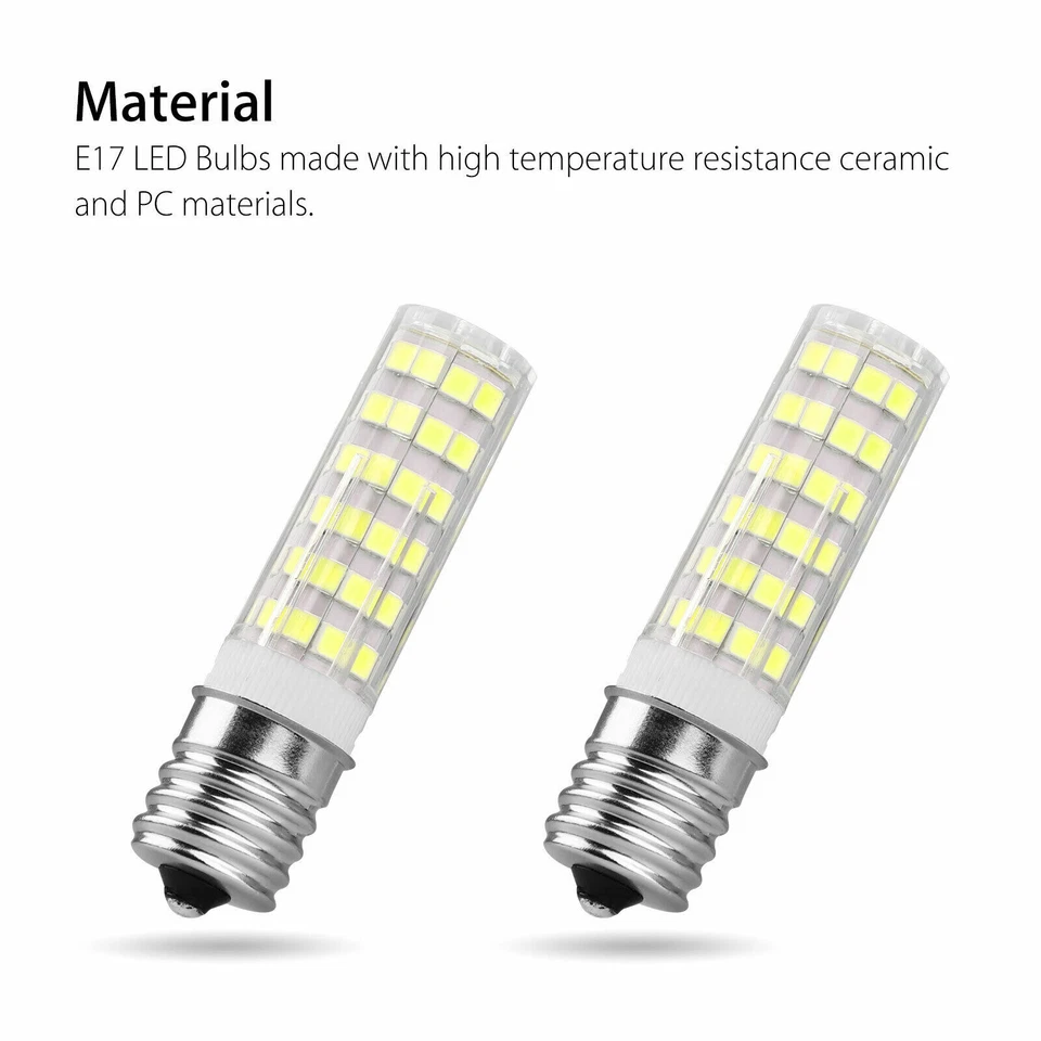 5/10Pcs E17 LED Dimmable Corn Light Bulbs Base Microwave 7W Appliance Lamp Bulb - Image 3 of 4