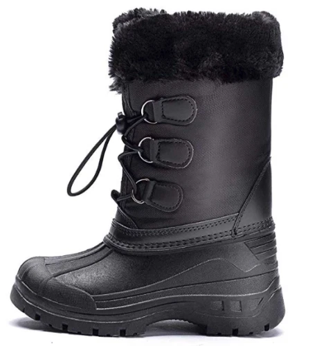 Snow boot for Kids Boys Girls Snow Boots Waterproof Winter Boots Faux Fur Lined - Image 3 of 4