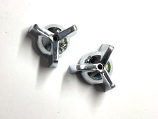 2 Faucet Handles Chrome finish out of pack just as pictured